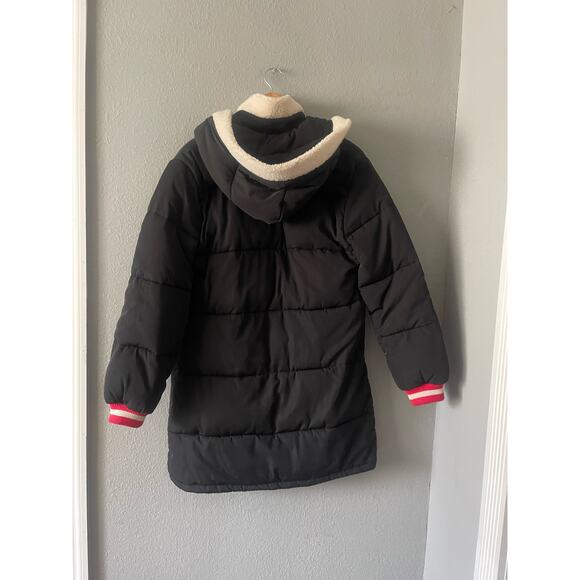 Tularosa Prelude Layered Puffer With Faux Fur in Black - Picture 7 of 12